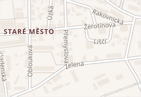 Přemyslova v obci Děčín - mapa ulice