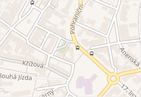 Průchod v obci Děčín - mapa ulice