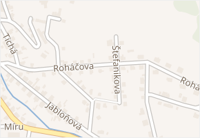 Roháčova v obci Děčín - mapa ulice
