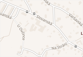 Slovanská v obci Děčín - mapa ulice