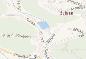 Terezínský Mlýn v obci Děčín - mapa ulice