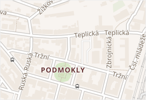 Thomayerova v obci Děčín - mapa ulice