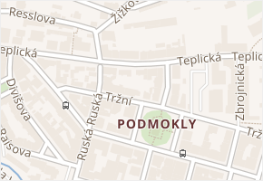 Tržní v obci Děčín - mapa ulice