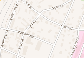 Tylova v obci Děčín - mapa ulice