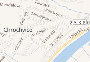 U Hřiště v obci Děčín - mapa ulice