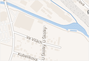 U Školky v obci Děčín - mapa ulice