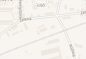 Zelená v obci Děčín - mapa ulice