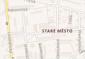 Žerotínova v obci Děčín - mapa ulice