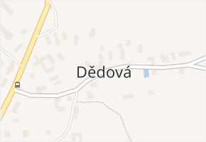 Dědová v obci Dědová - mapa části obce