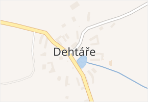 Dehtáře v obci Dehtáře - mapa části obce