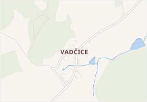 Vadčice v obci Dehtáře - mapa části obce