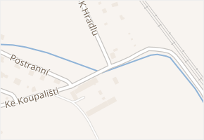 Ke Koupališti v obci Děhylov - mapa ulice