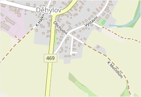 Na vyhlídce v obci Děhylov - mapa ulice