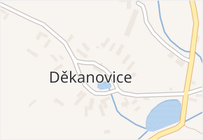 Děkanovice v obci Děkanovice - mapa části obce