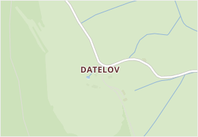 Datelov v obci Dešenice - mapa části obce