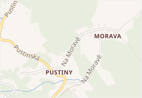 Na Moravě v obci Desná - mapa ulice