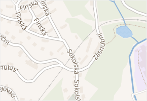 Sokolská v obci Desná - mapa ulice