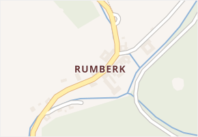 Rumberk v obci Deštná - mapa části obce