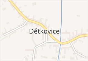 Dětkovice v obci Dětkovice - mapa části obce
