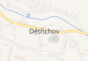 Dětřichov v obci Dětřichov - mapa části obce