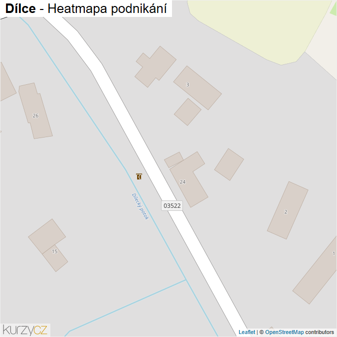 Mapa Dílce - Firmy v obci.