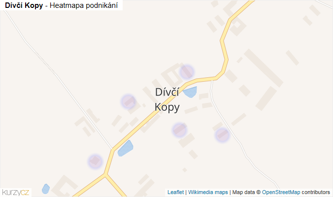 Mapa Dívčí Kopy - Firmy v části obce.