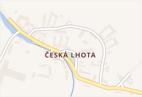 Česká Lhota v obci Dívčice - mapa části obce