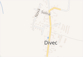 Třešňová v obci Divec - mapa ulice