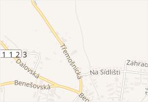 Třemošnická v obci Divišov - mapa ulice