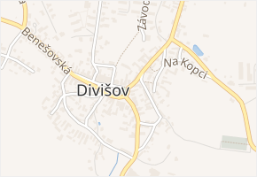 Tyršovo náměstí v obci Divišov - mapa ulice