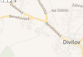 U Haltýře v obci Divišov - mapa ulice