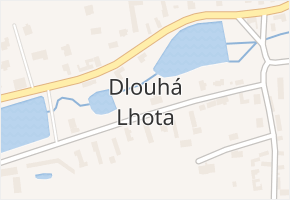 Dlouhá Lhota v obci Dlouhá Lhota - mapa části obce