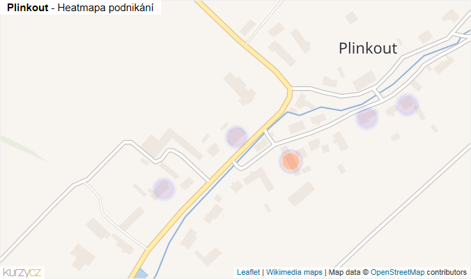 Mapa Plinkout - Firmy v části obce.