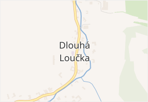 Dlouhá Loučka v obci Dlouhá Loučka - mapa části obce