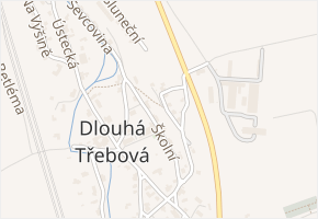 Hradčany v obci Dlouhá Třebová - mapa ulice