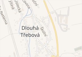 Školní v obci Dlouhá Třebová - mapa ulice