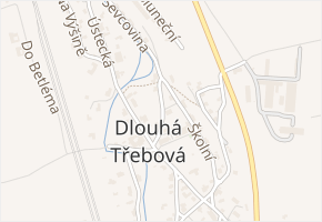 U Kostela v obci Dlouhá Třebová - mapa ulice