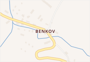 Benkov v obci Dlouhomilov - mapa části obce
