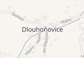 Dlouhoňovice v obci Dlouhoňovice - mapa části obce