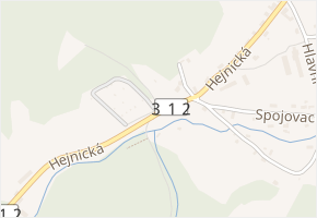 Hejnická v obci Dlouhoňovice - mapa ulice