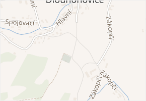 Ke Hřbitovu v obci Dlouhoňovice - mapa ulice