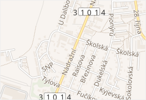 Nádražní v obci Dlouhoňovice - mapa ulice