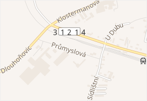 Průmyslová v obci Dlouhoňovice - mapa ulice