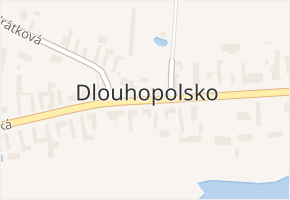 Poděbradská v obci Dlouhopolsko - mapa ulice