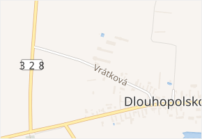 Vrátková v obci Dlouhopolsko - mapa ulice