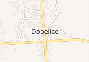 Dobelice v obci Dobelice - mapa části obce