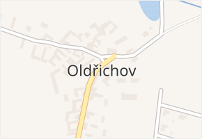 Oldřichov v obci Dobev - mapa části obce