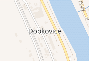 Dobkovice v obci Dobkovice - mapa části obce
