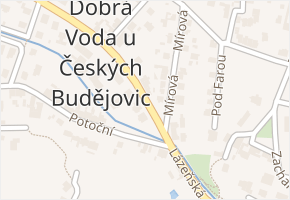 Lázeňská v obci Dobrá Voda u Českých Budějovic - mapa ulice