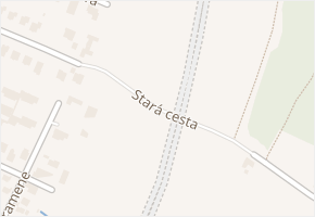 Stará cesta v obci Dobrá Voda u Českých Budějovic - mapa ulice